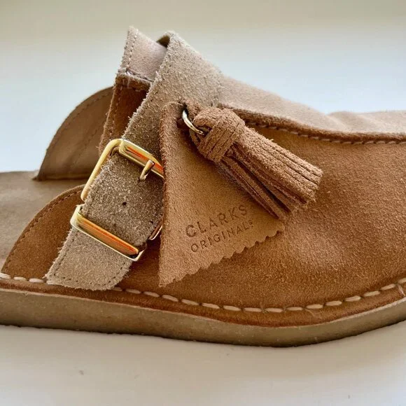 Clarks Trek Mule Two Tone Tan | Size 7.5 - Picture 4 of 9